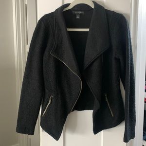 Halogen knit moto jacket